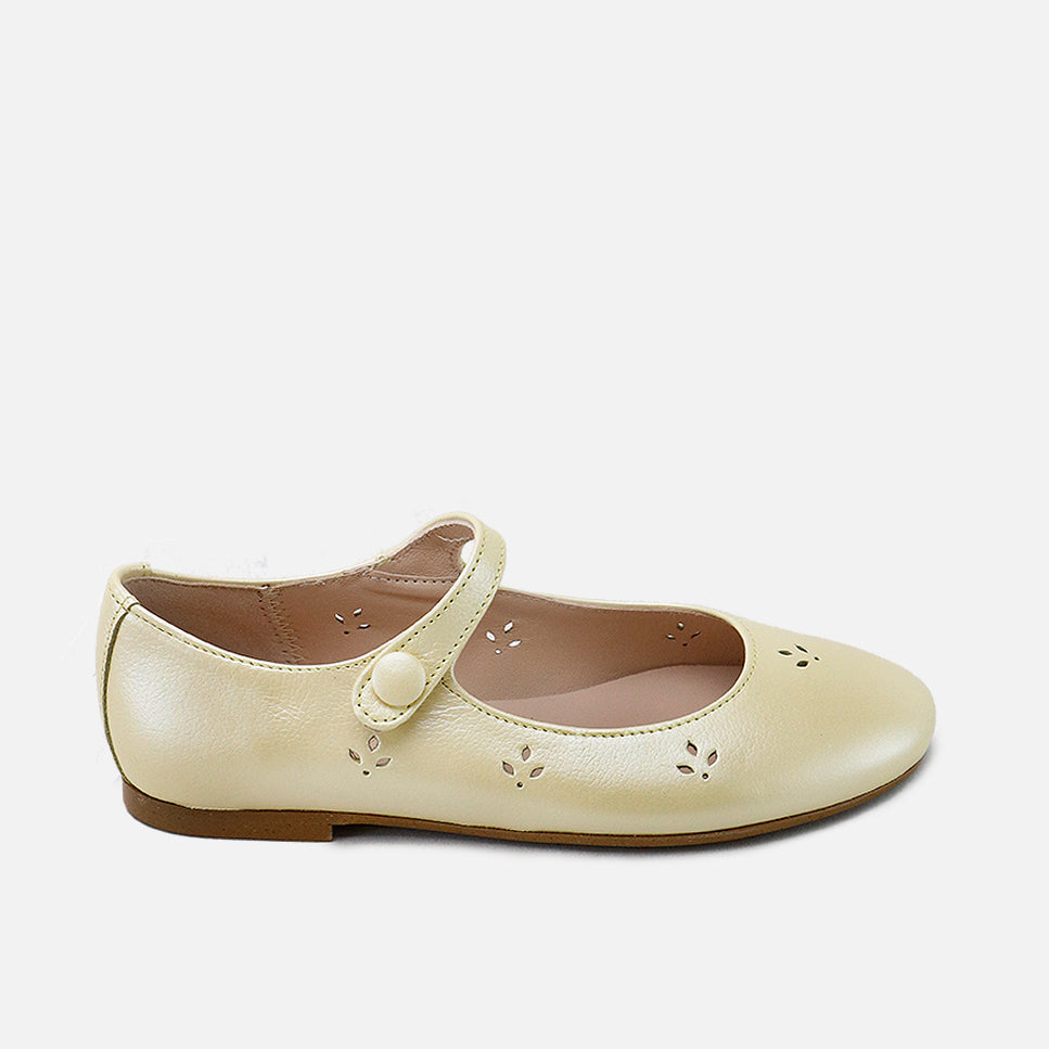 【lemon】Miu Miu Leather Mary Janes Miu Miu Leather Mary Jane Ballerina Sneakers - Bianco | Editorialist