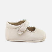 Satin Scalloped Baby Mary Janes Cucada | Eli 1957