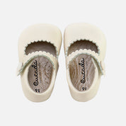 Satin Scalloped Baby Mary Janes Cucada | Eli 1957