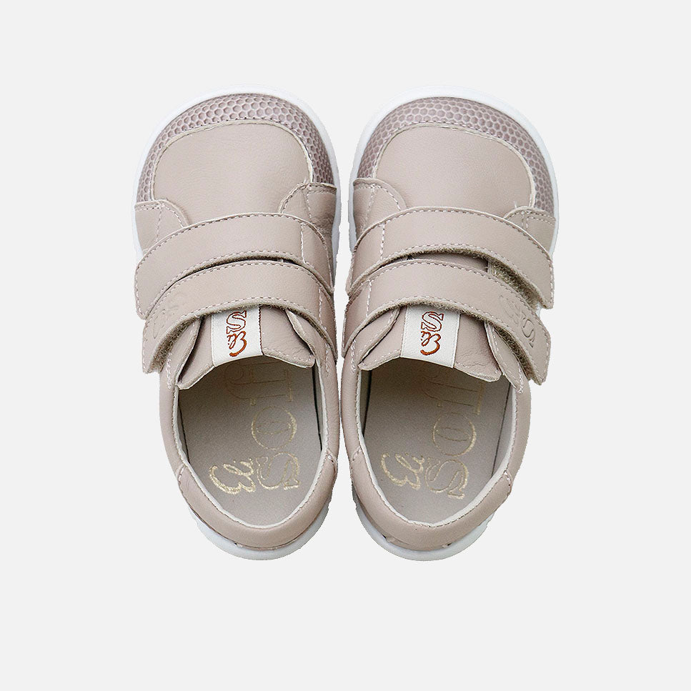 Elisoft Nude Double-Zip Barefoot Sneakers | Eli 1957
