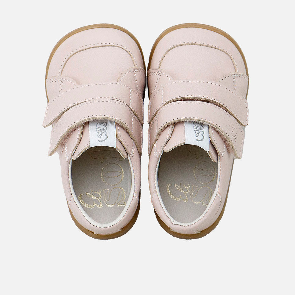 Elisoft Pink Double-Zip Barefoot Sneakers | Eli 1957
