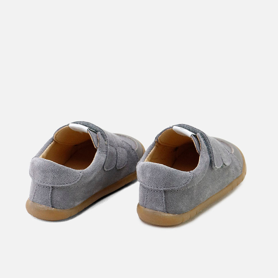 Elisoft Double-Zip Steel Velour Barefoot Sneakers | Eli 1957