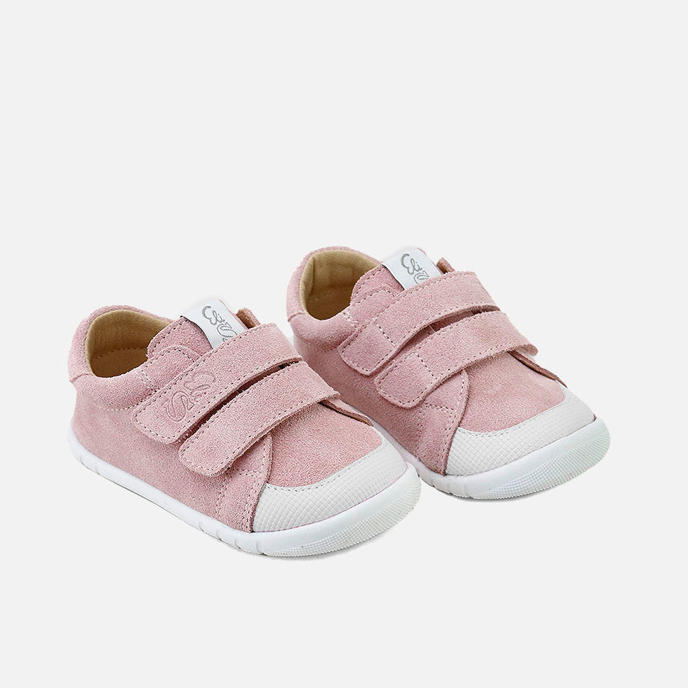 Deportivos barefoot doble cierre piel velour rospale Elisoft | Eli 1957
