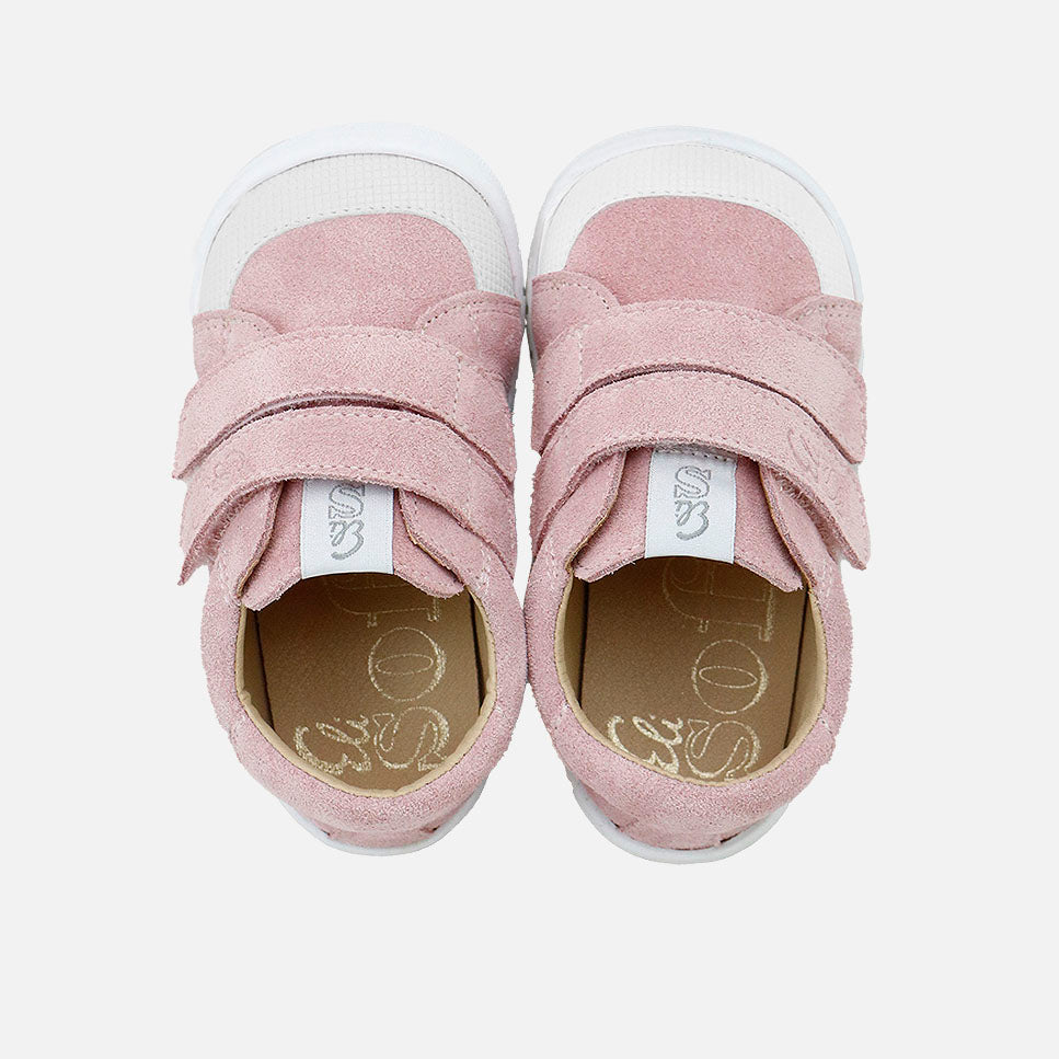 Deportivos barefoot doble cierre piel velour rospale Elisoft | Eli 1957