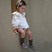 Barefoot sneakers chopped velor brown Elisoft | Eli 1957