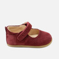 Elisoft burgundy perforated Mary Janes | Eli 1957