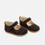 Soft, perforated Mary Janes in English leather, express Elisoft | Eli 1957