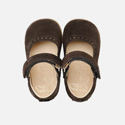 Soft, perforated Mary Janes in English leather, express Elisoft | Eli 1957