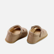 Soft, chopped Mary Janes in sand napa leather, Elisoft | Eli 1957