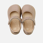 Soft, chopped Mary Janes in sand napa leather, Elisoft | Eli 1957