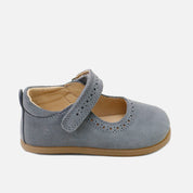 Elisoft Boreal velour leather soft chopped Mary Janes | Eli 1957