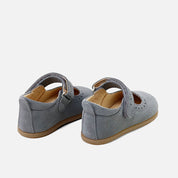 Elisoft Boreal velour leather soft chopped Mary Janes | Eli 1957