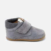 Classic Elisoft steel-toe velour leather boots | Eli 1957