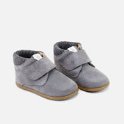 Classic Elisoft steel-toe velour leather boots | Eli 1957