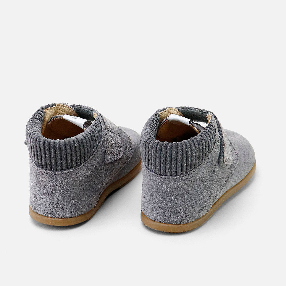 Classic Elisoft steel-toe velour leather boots | Eli 1957