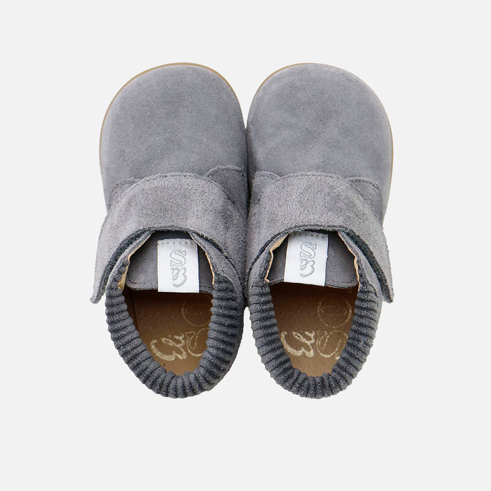 Classic Elisoft steel-toe velour leather boots | Eli 1957