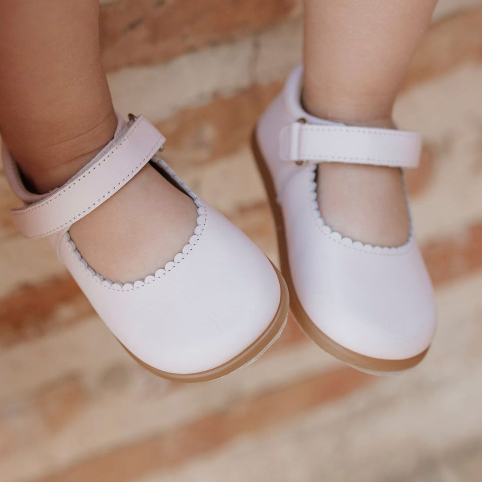 Pink nappa leather soft wave Mary Janes Elisoft | Eli 1957