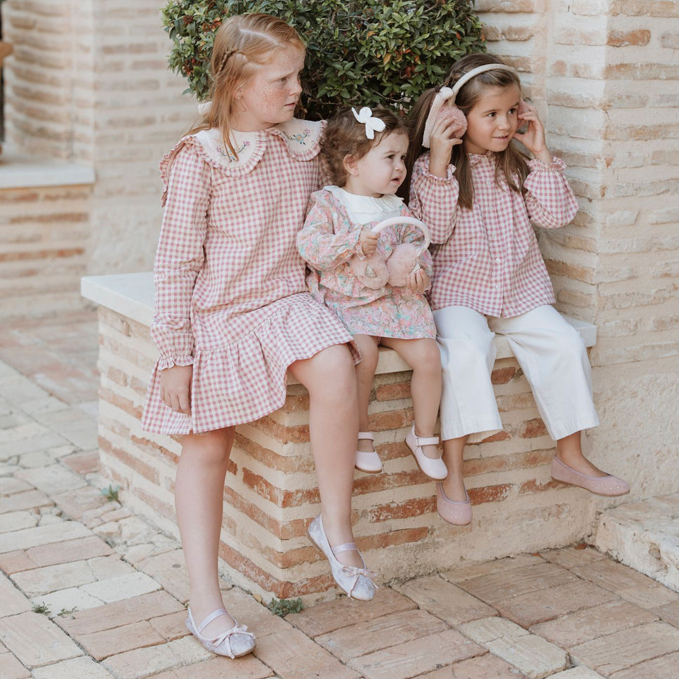 Pink nappa leather soft wave Mary Janes Elisoft | Eli 1957