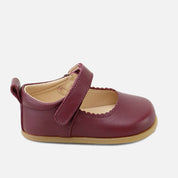 Mary Janes with soft waves, burgundy cathay leather, Elisoft | Eli 1957