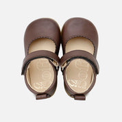 Mary Janes, soft waves, Cathay Moka leather, Elisoft | Eli 1957