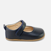 Soft blue napa leather wave Mary Janes by Elisoft | Eli 1957