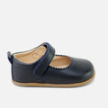 Soft blue napa leather wave Mary Janes by Elisoft | Eli 1957