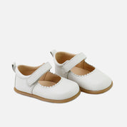 Soft wave Mary Janes in beige napa leather, Elisoft | Eli 1957