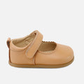 Soft wave Mary Janes in honey nappa leather Elisoft | Eli 1957