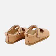 Soft wave Mary Janes in honey nappa leather Elisoft | Eli 1957