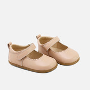 Soft wave Mary Janes in nude nappa leather Elisoft | Eli 1957