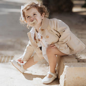 Merceditas ondas blanditas piel napa beig Elisoft | Eli 1957