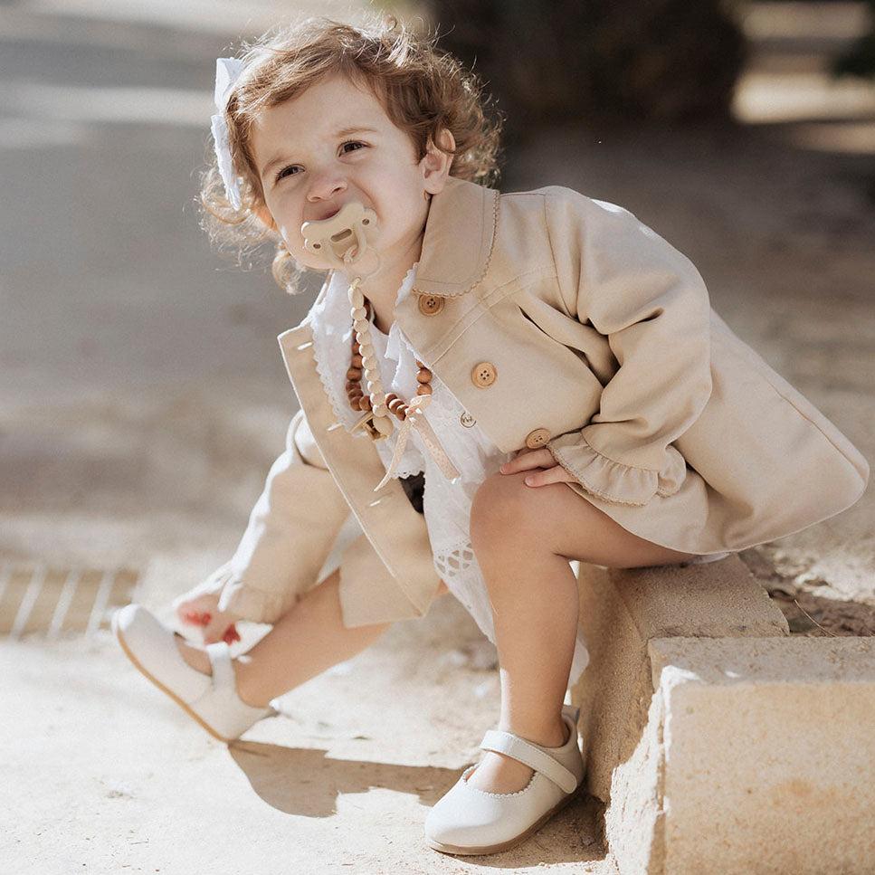 Merceditas ondas blanditas piel napa beig Elisoft | Eli 1957