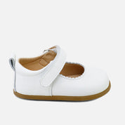 Merceditas barefoot ondas piel napa blanco Elisoft | Eli 1957