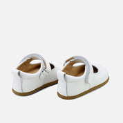 Merceditas barefoot ondas piel napa blanco Elisoft | Eli 1957