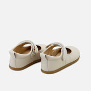 Merceditas barefoot ondas piel napa marfil Elisoft | Eli 1957