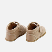 Soft, camel DaVinci nubuck leather Elisoft boots with stitching | Eli 1957