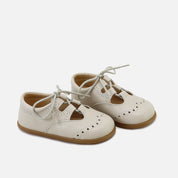 Inglesitos barefoot piel napa marfil Elisoft | Eli 1957