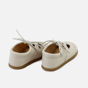 Inglesitos barefoot piel napa marfil Elisoft | Eli 1957