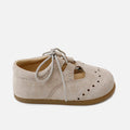 Inglesitos barefoot piel velour camel Elisoft | Eli 1957