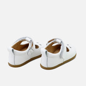 Pepitos barefoot picados lagrimas piel napa blanco Elisoft | Eli 1957