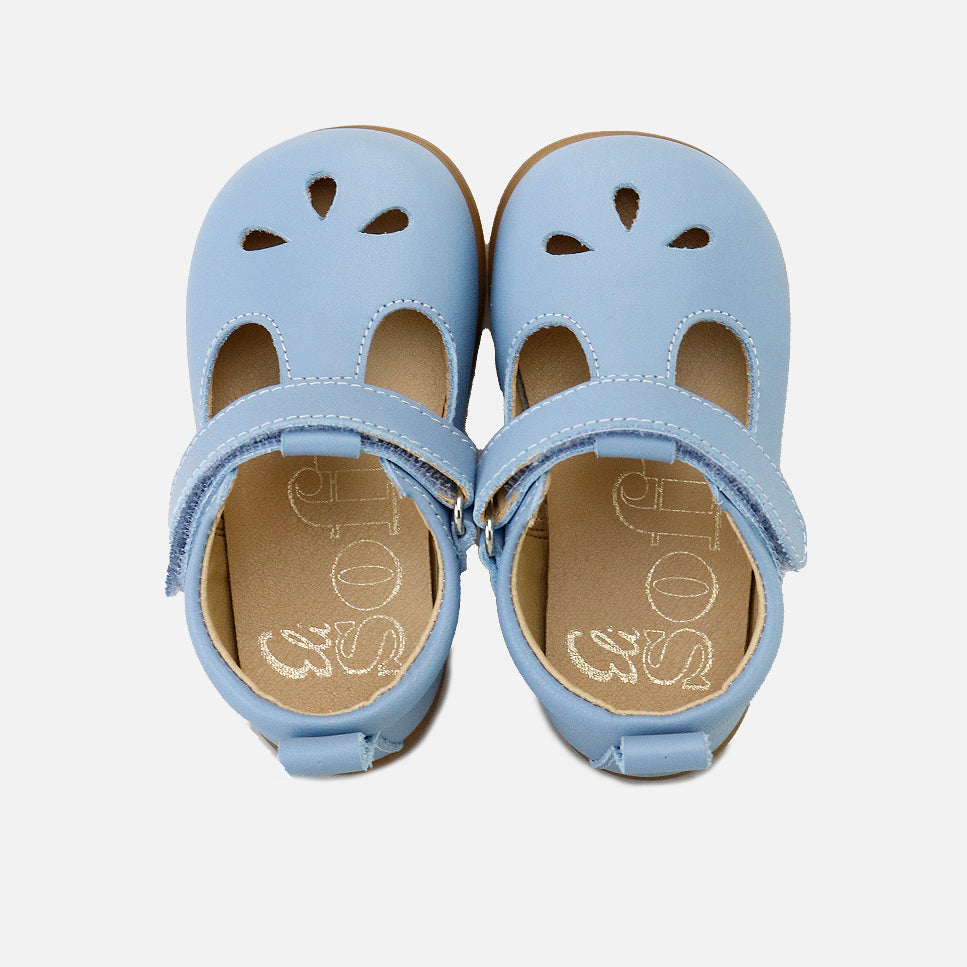 Pepitos barefoot picados lagrimas piel napa steel Elisoft | Eli 1957