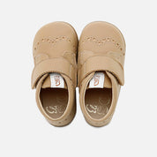 Boots pieds nus anglaises en cuir camel Elisoft | Éli 1957