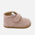 English barefoot boots in powder pink leather Elisoft | Eli 1957