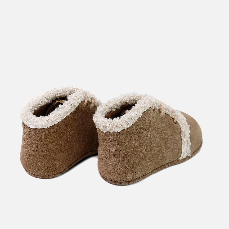 Cute alpaca velour baby bootie | Eli 1957
