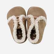 Cute alpaca velour baby bootie | Eli 1957