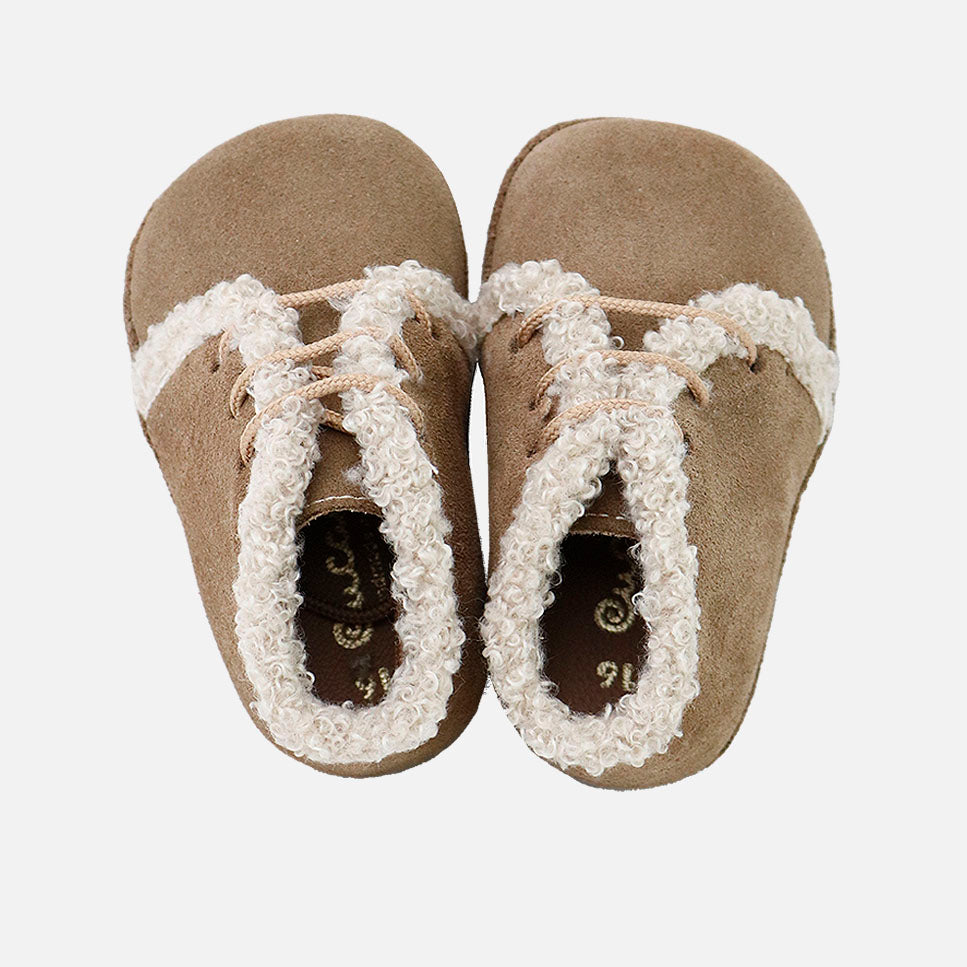 Cute alpaca velour baby bootie | Eli 1957