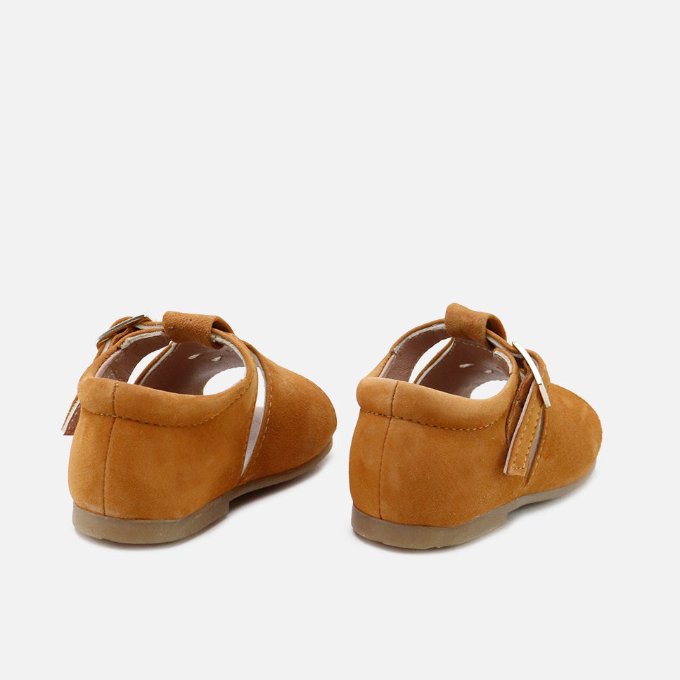 Pepitos tears suede cognac First Steps Cucada | Eli 1957