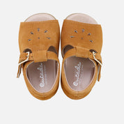 Pepitos tears suede cognac First Steps Cucada | Eli 1957