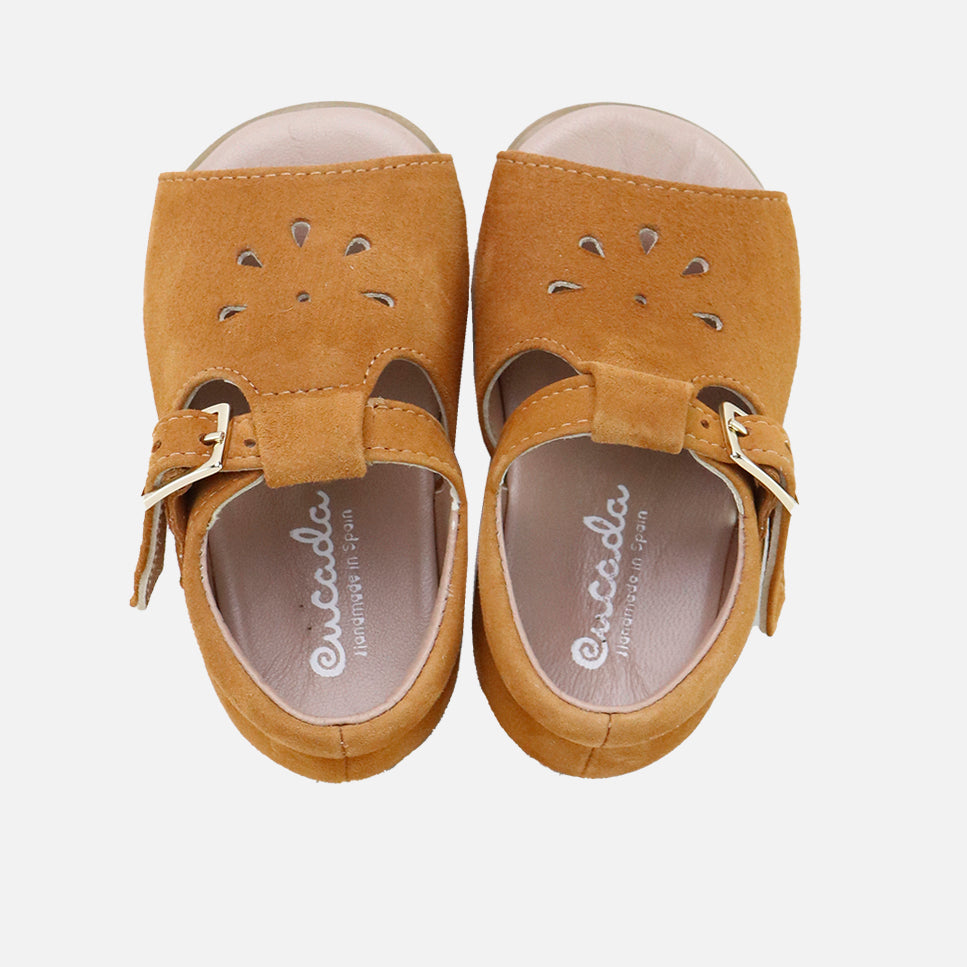 Pepitos tears suede cognac First Steps Cucada | Eli 1957