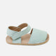 Sandalias barefoot menorquinas piel agra jade Elisoft | Eli 1957
